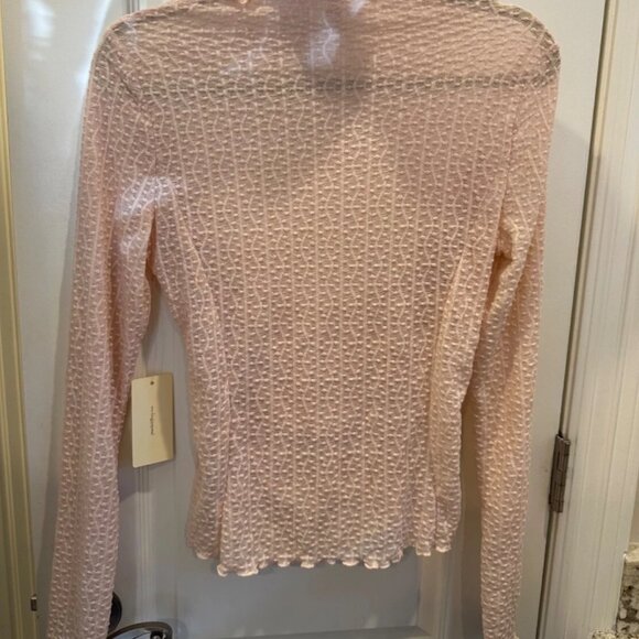 Peach Clothing XL Sheer Fitted Juniors Top - Picture 4 of 8